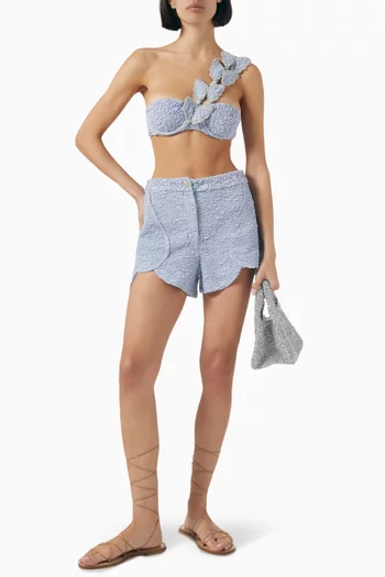 Papillon Butterfly Shorts in Jacquard