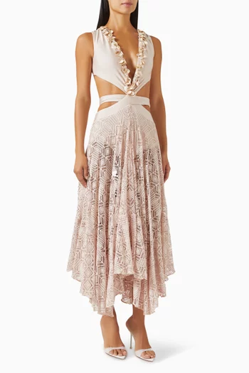 Seashell Plunge Beach Dress