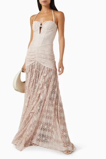 Seashell Bustier Gown in Lycra