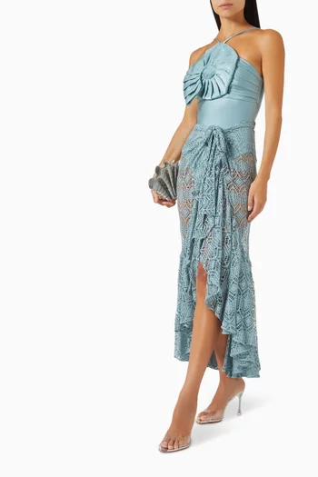 Sheer Beach Skirt in Mesh