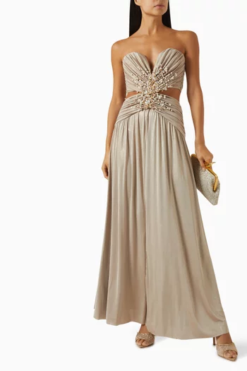 x Camila Coelho Corset Gown in Jersey