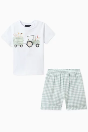 T-shirt & Shorts Set in Cotton