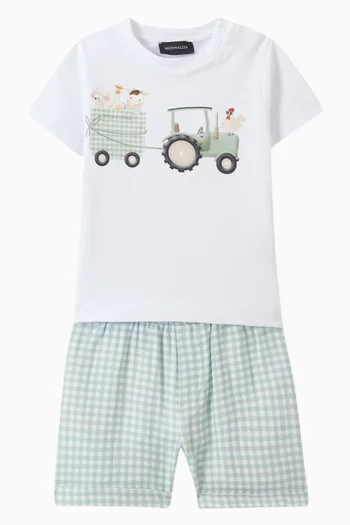 T-shirt & Shorts Set in Cotton