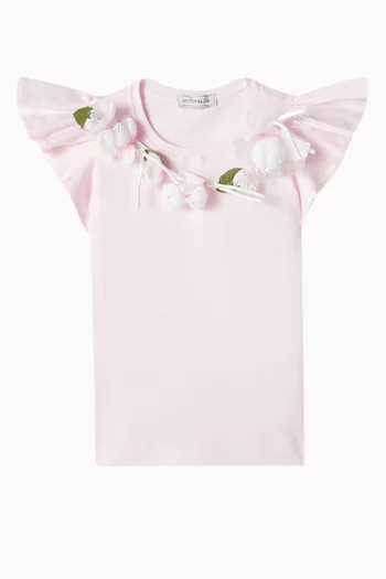 Flower Applique T-shirt