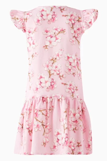 Peach Blossom Dress in Cotton