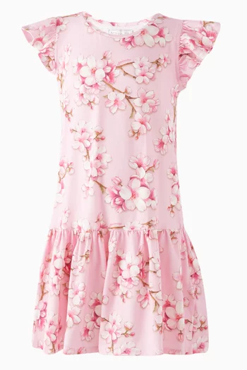 Peach Blossom Dress in Cotton