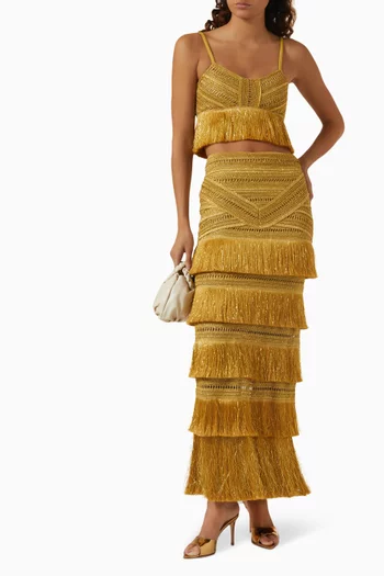 Pampas Fringe Top