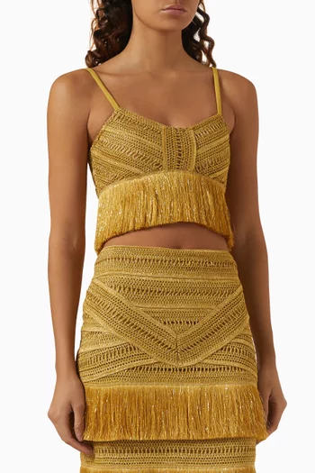 Pampas Fringe Top