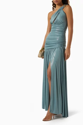 Dune One-shoulder Gown