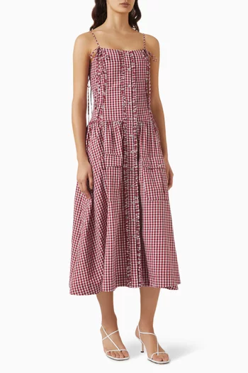 Faith Midi Dress in Organic Cotton
