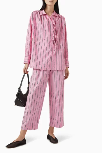 Carmy Stripe Ties Shirt in Organic Cotton