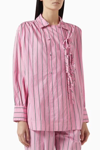 Carmy Stripe Ties Shirt in Organic Cotton