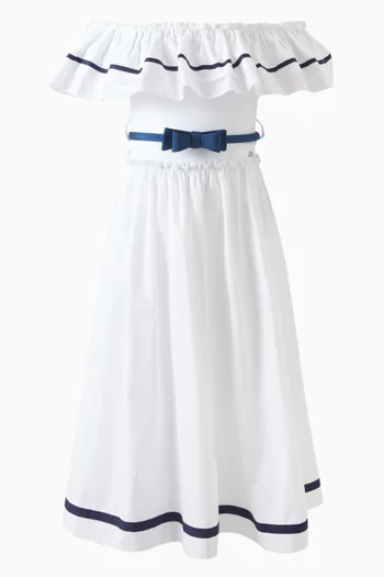 Off-shoulder Ruffle Dress