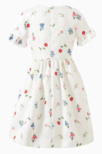 Floral-print Dress in Cotton