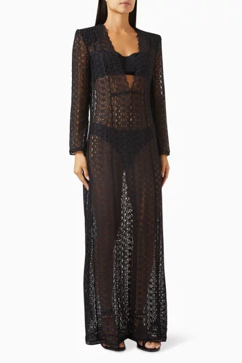 Nilere Maxi Cover-up in Guipure Lace