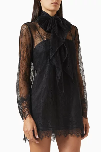 Miselle Mini Dress in Lace
