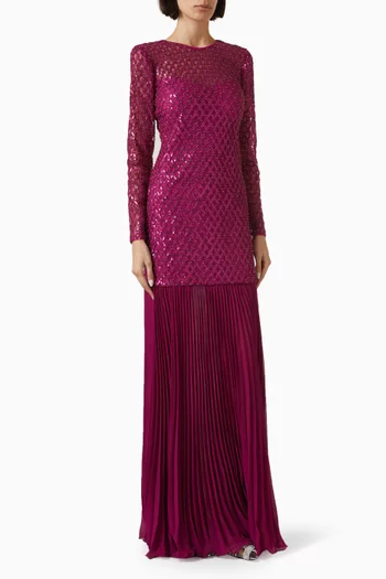 Halim Bead-embellished Dress in Lace