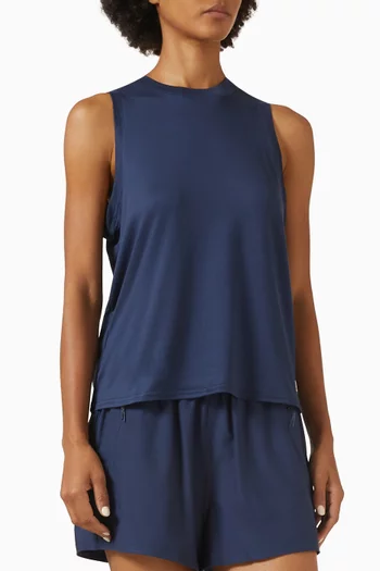 Energy Long Tank Top in Stretch Jersey