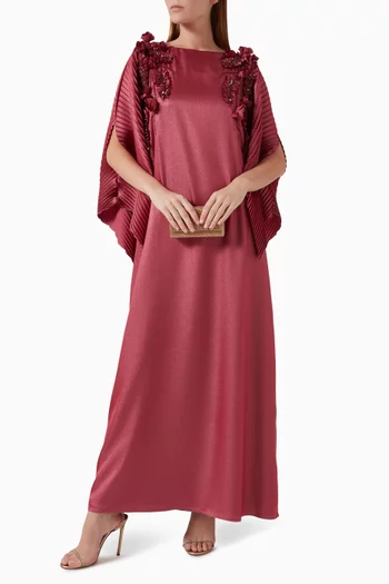 3D Bead-embellished Kaftan