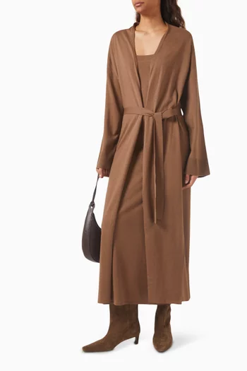 Slip Midi Dress in Merino-silk