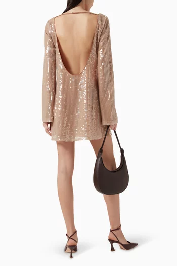 Sereia Sequin-embellished Mini Dress