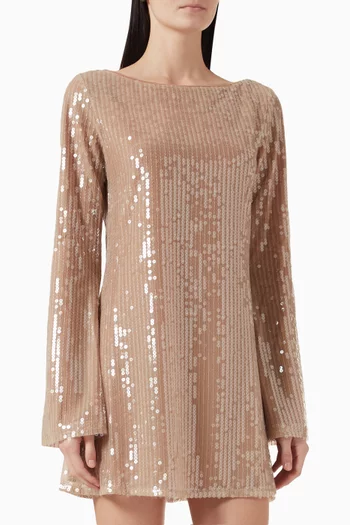Sereia Sequin-embellished Mini Dress