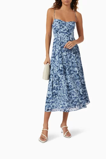 Jaelyn Midi Dress in Georgette