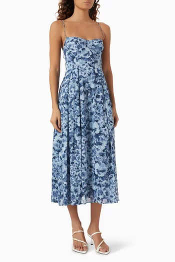 Jaelyn Midi Dress in Georgette