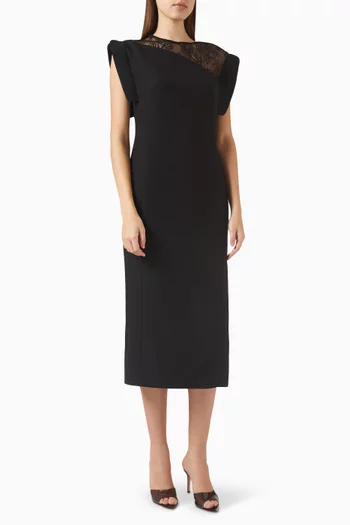 Lace Detail Midi Dress