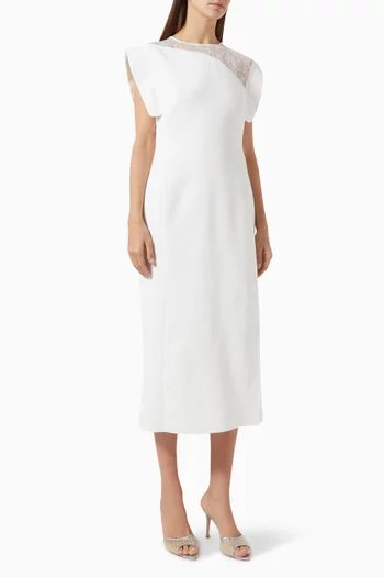 Lace Detail Midi Dress