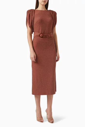 Belted Midi Dress
