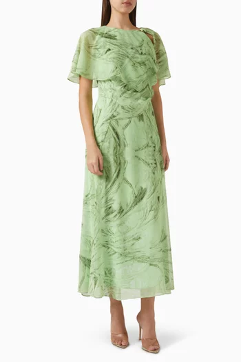 Printed Midi Dress