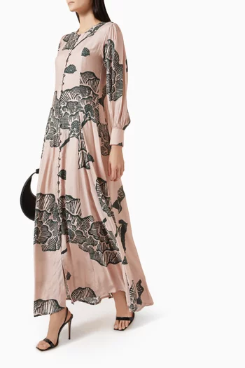 Floral Maxi Dress in Muslin