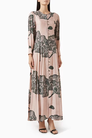 Floral Maxi Dress in Muslin