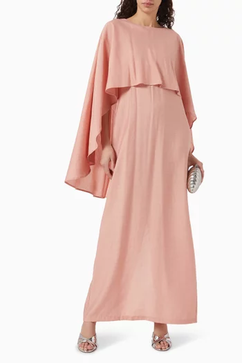 Ciel Cape Maxi Dress