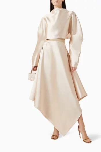 Callas Asymmetric Handkerchief Skirt
