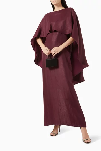 Ciel Cape Maxi Dress