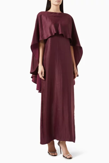 Ciel Cape Maxi Dress