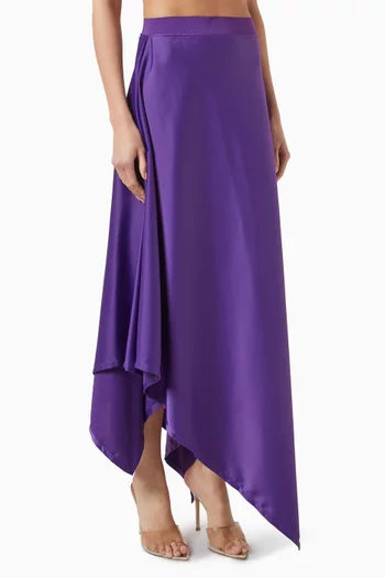Eva Asymmetric High-low Skirt