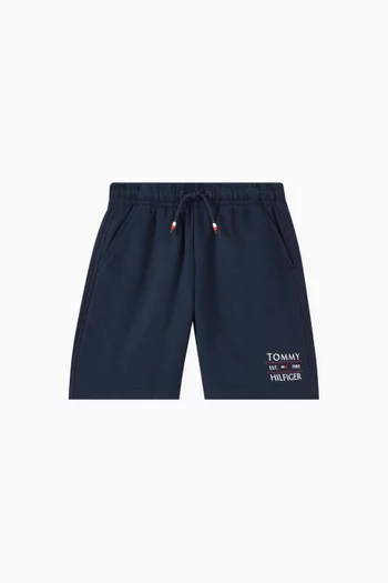 Logo Graphic Sweat Shorts in Cotton-blend