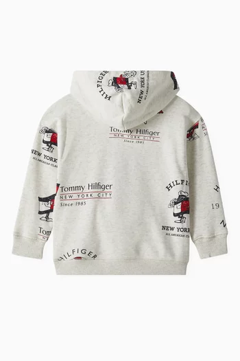 Graphic Hoodie in Cotton