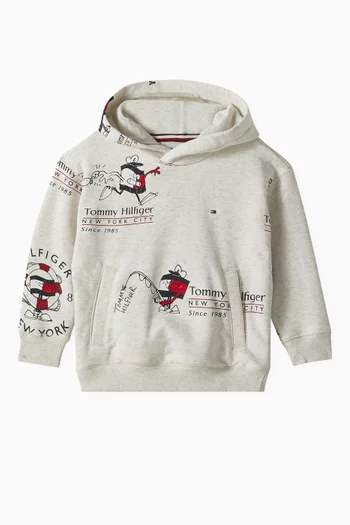 Graphic Hoodie in Cotton
