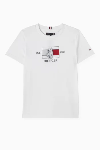 Yacht Logo T-shirt in Cotton