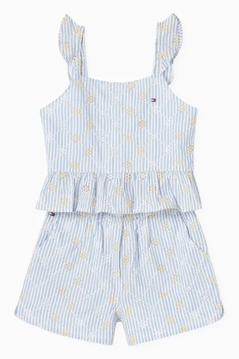 Floral Broderie Anglaise Top