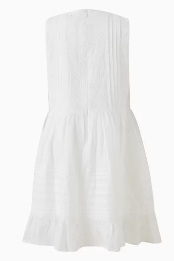 Broderie Anglaise Fit-and-Flare Dress