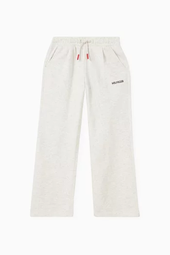 Logo-embroidered Wide-leg Sweatpants