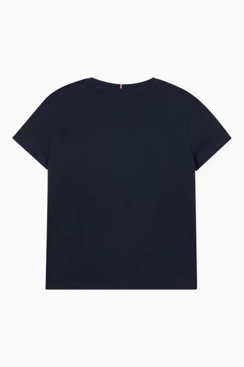 Glitter Logo Crew Neck T-Shirt