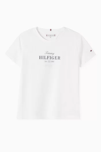 Glitter Logo Crew Neck T-shirt