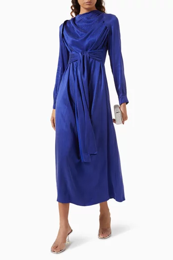 Imelda Midi Dress in Cupro-blend