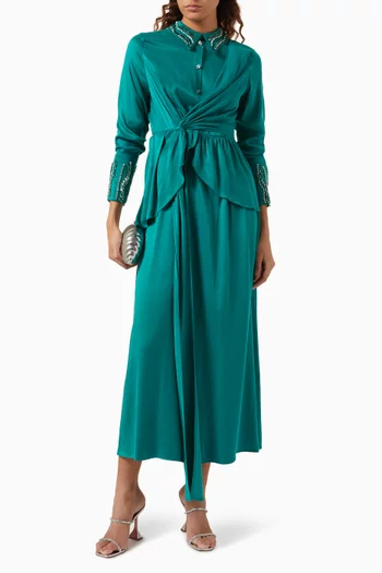 Lumiere Midi Dress in Cupro-blend